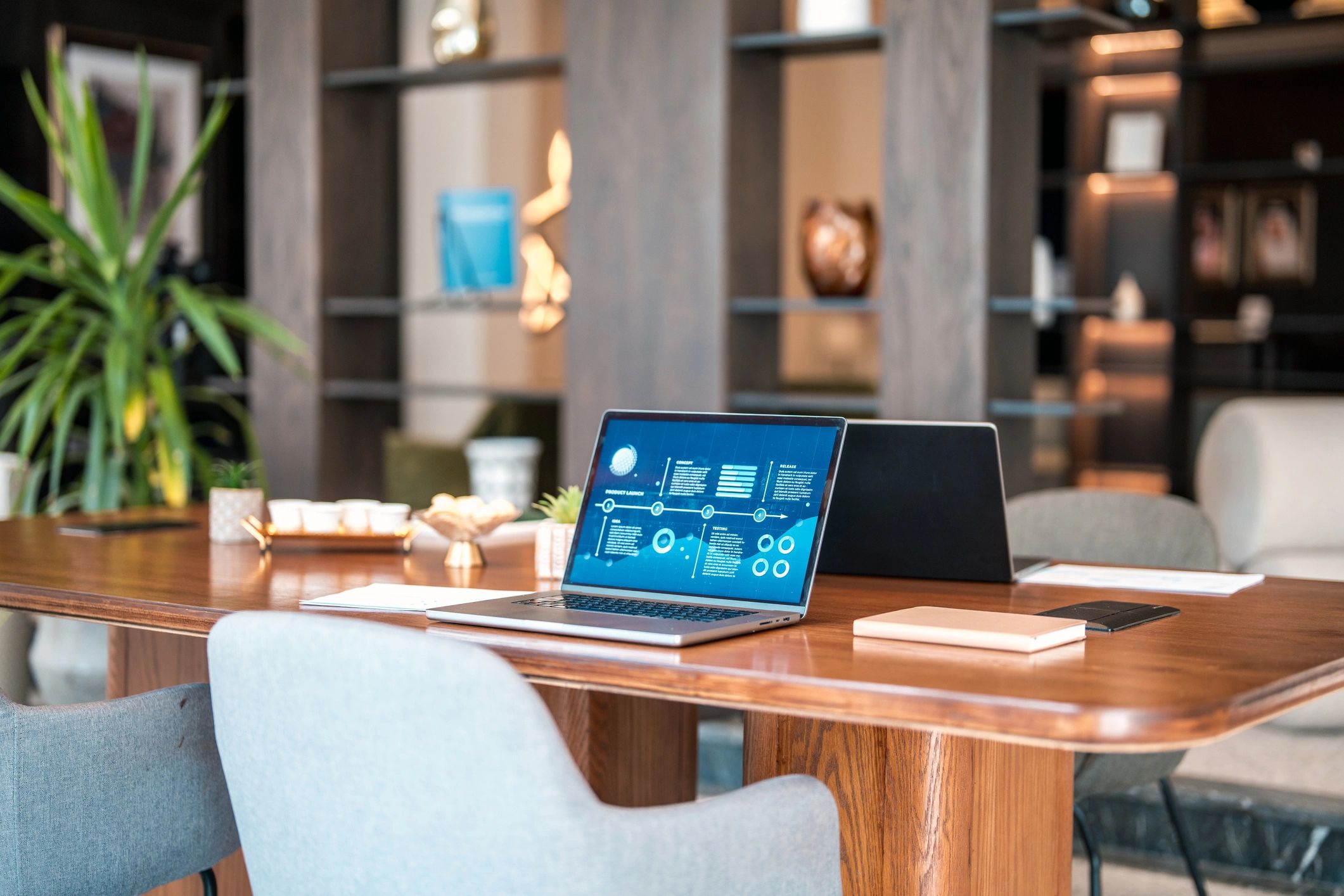 modern marketing workspace